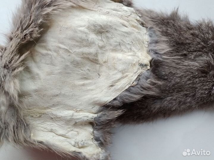 Меховые шкурки кролика, фабричная выделка(чулком)