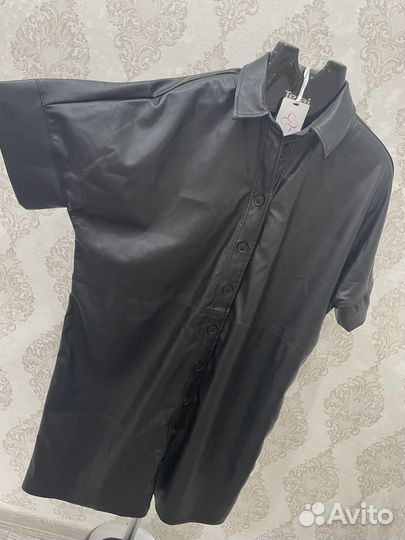 Платье кожаное