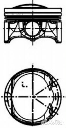 Kolbenschmidt 40251600 Поршень двс audi: A3 1.8 tfsi, A3 Sportback 1.8 tfsi, A3 кабрио 82.5 1.2x1.5x