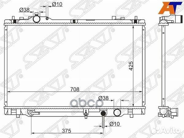 Радиатор Lexus LS 06-17 TY0007-10 Sat