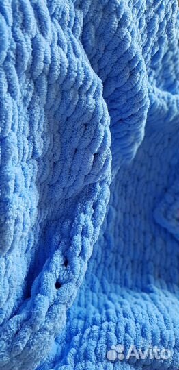 Ручная работа.Плюшевые плед и пинетки