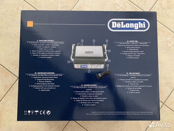 Электрогриль DeLonghi cgh1012d