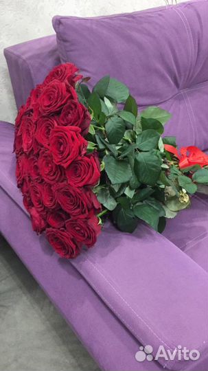 Розы Red Naomi 35 шт. 70 см