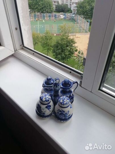 Набор для специй гжель