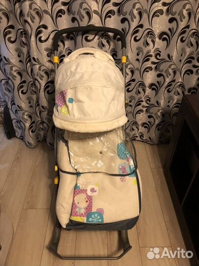 Детские санки коляска бу