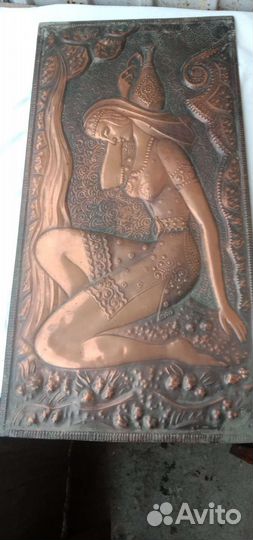 Картина медная чеканка СССР