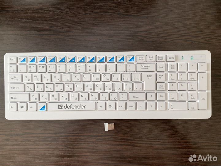 Клавиатура беспроводная белая