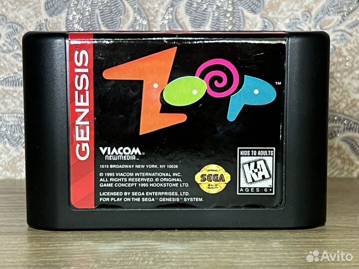 Zoop картридж для Sega