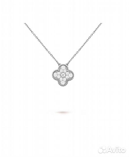 Подвеска Van Cleef Vintage Alhambra с бриллиантами