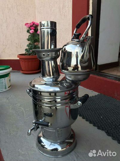 Самовар на дровах углях )