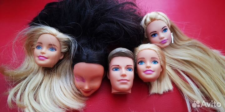 Головы и тела кукол барби