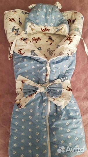 Детский конверт на выписку зимний