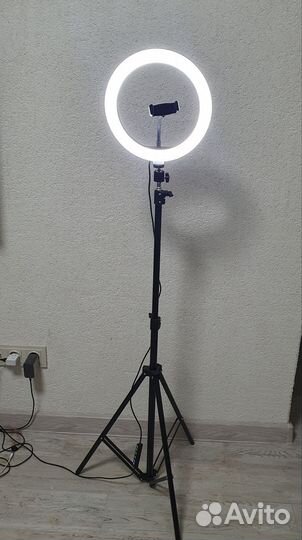 Кольцевая лампа со штативом + тренога 26 см RGB