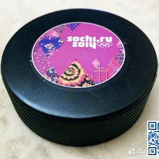 Шайба Сочи 2014 игровая с Олимпиады Sochi 2014 1шт