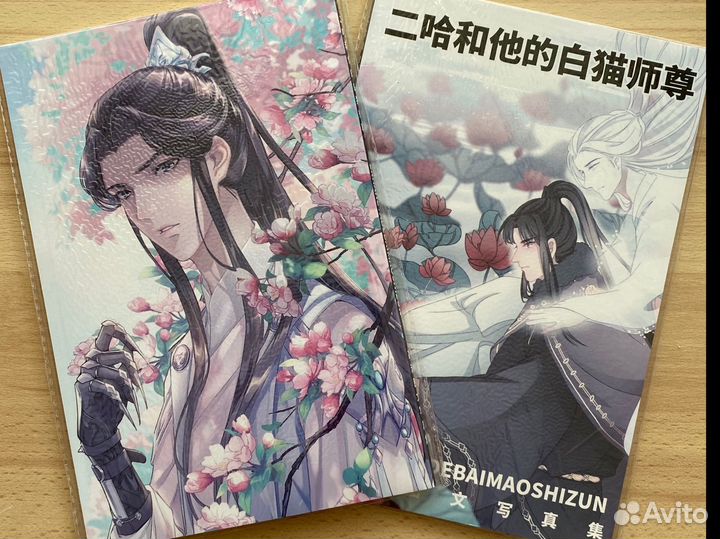 Артбук по эрхе / Хаски и его учитель белый кот