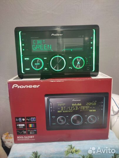 Процессорная Магнитола pioneer mvh s620bt 2din