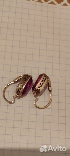 Золотые серьги СССР