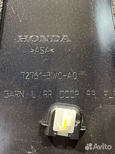 Молдинг двери задней левой Honda HR-V 2 рест. 2023