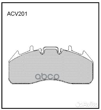 Колодки тормозные дисковые WVA (29218) HCV ACV2