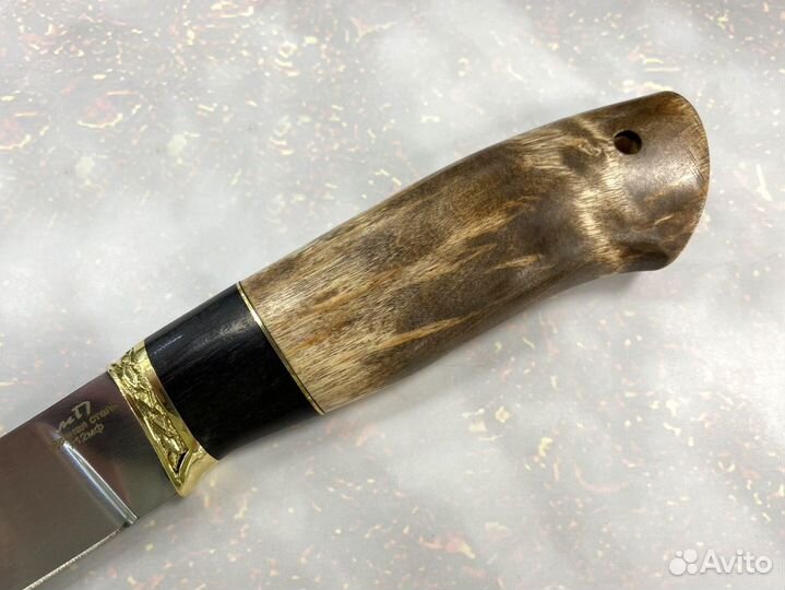 Нож Скиф, Х12мф, карельская береза, граб