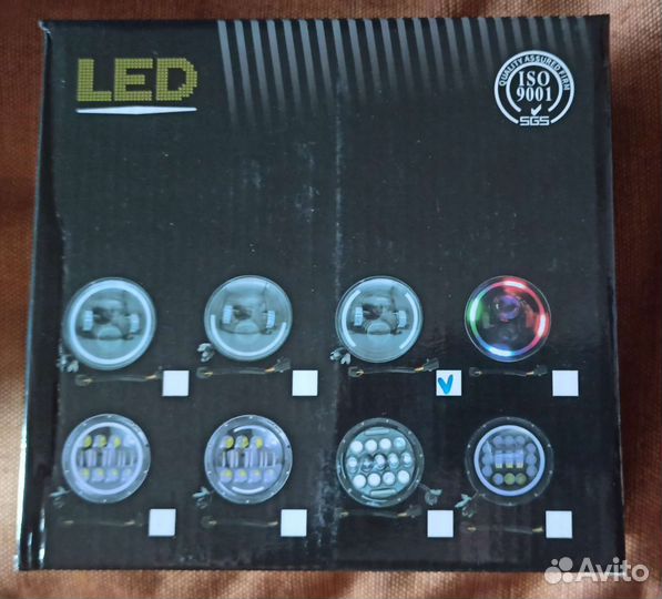 Led фары niva, уаз, 12-48v, 75w за 2шт