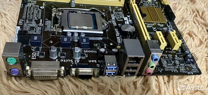 Материнская плата Asus h81 1150 с процессором