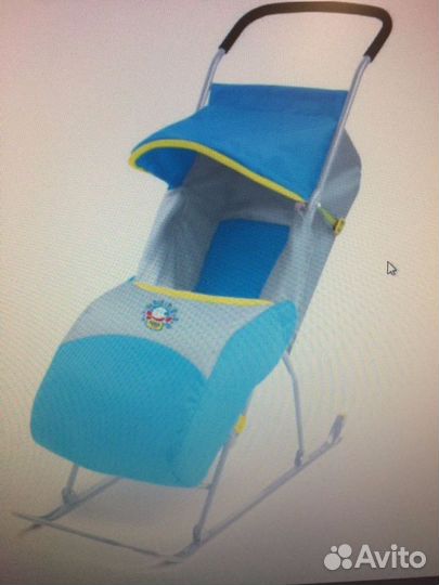 Детские сани коляска