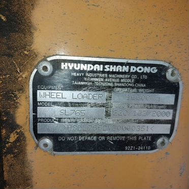 Фронтальный погрузчик Hyundai HSD SL 765, 2014