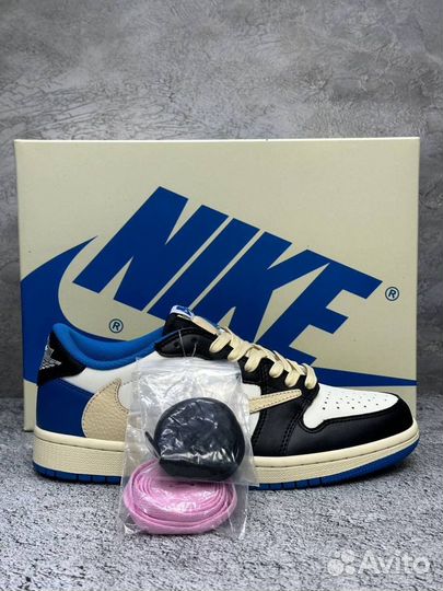 Кроссовки Nike air jordan 1 low travis scott