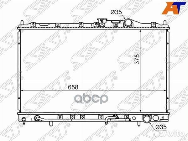 Радиатор Mitsubishi Lancer 95-01 MC0001-CB Sat