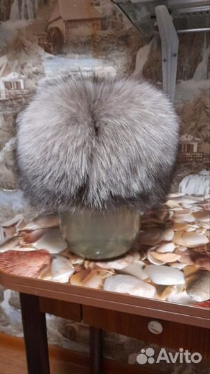 Шапка из чернобурки женская