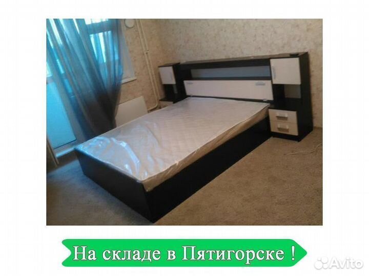 Кровать двухспальная 160 200 с тумбочками