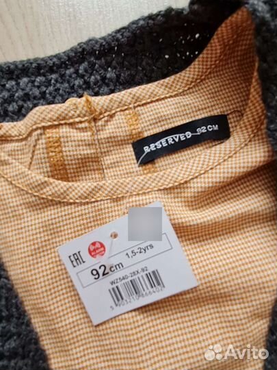 Платье reserved для девочки рост 100