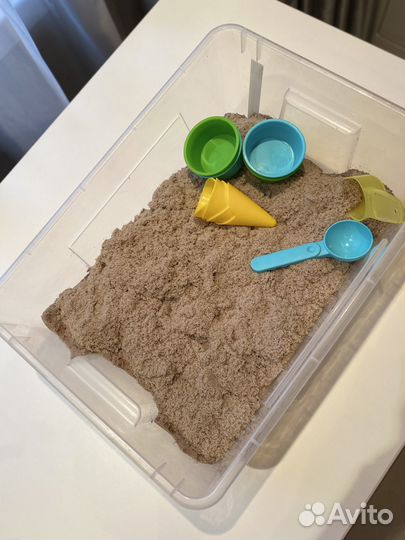 Кинетический песок с песочницей