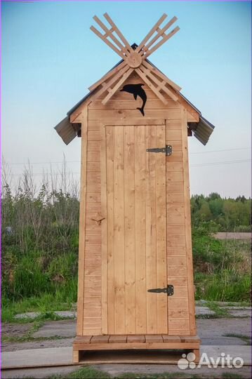 Дачный туалет деревянный HAT111