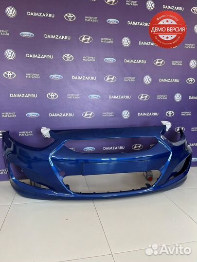 Бампер Передний Hyundai Solaris (2011) / синий