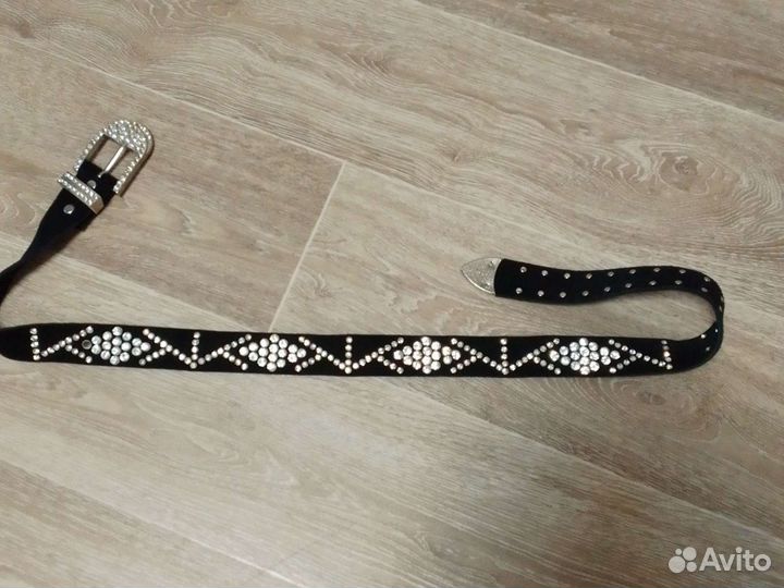 Ремень женский замша натуральная