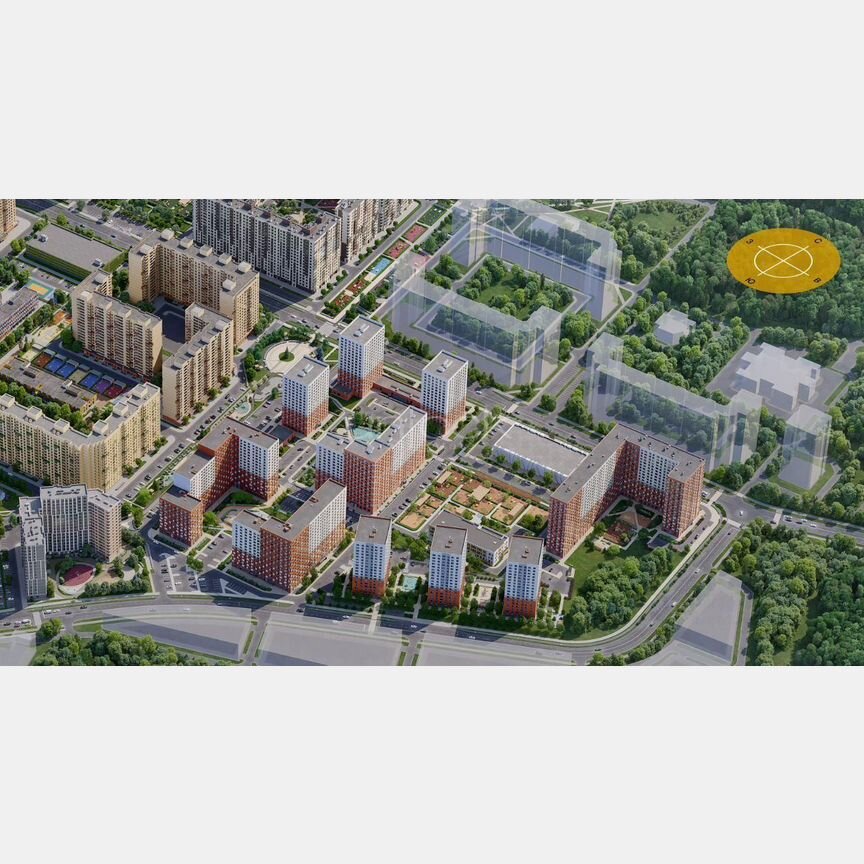 2-к. квартира, 50,8 м², 8/18 эт.