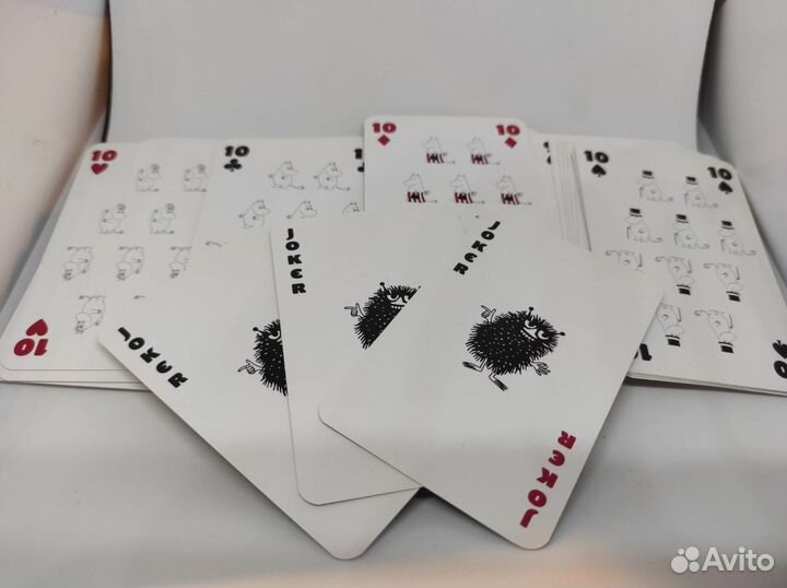 Игральные карты с муми-троллями