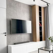 TV зона со шкафами от производителя