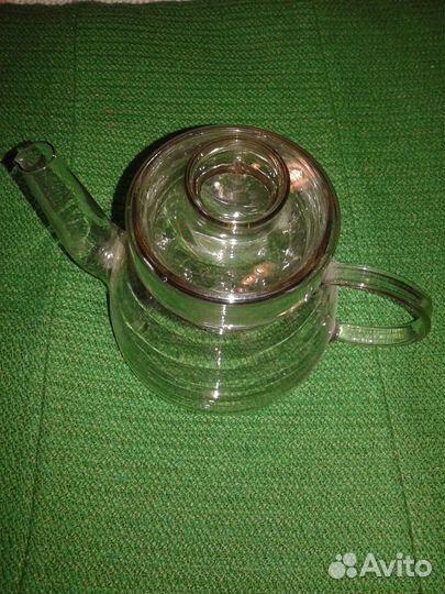Чайник заварочный стеклянный, сахарница, графин