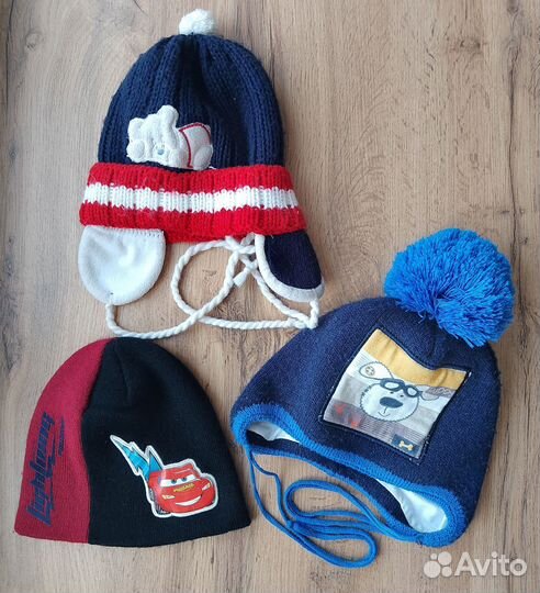 Шапки детские для мальчиков 2-3