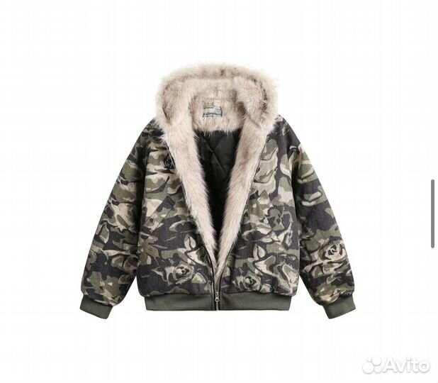 Куртка шуба camo y2k archive fur viperr