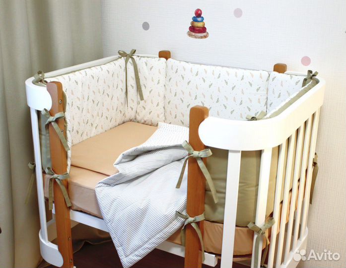 Бортики в детскую кроватку новые Mommy LUX