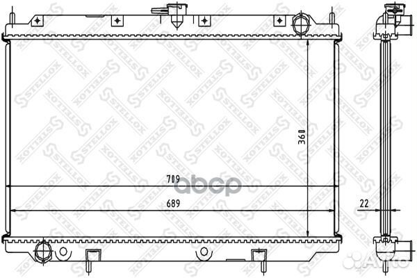 Радиатор охлаждения 10-25058-SX Stellox