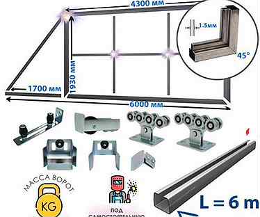 Откатные Ворота Своими Руками. Полный Комплект