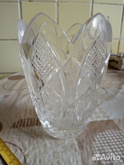 Хрустальные вазы СССР, хрустальные туфельки