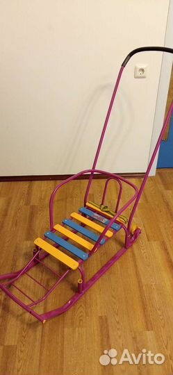 Детские сани с колесами