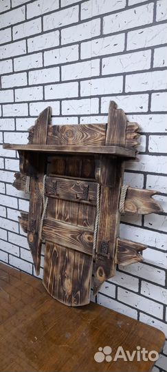 Вешалка настенная деревянная