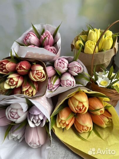 Букет тюльпанов из мыла